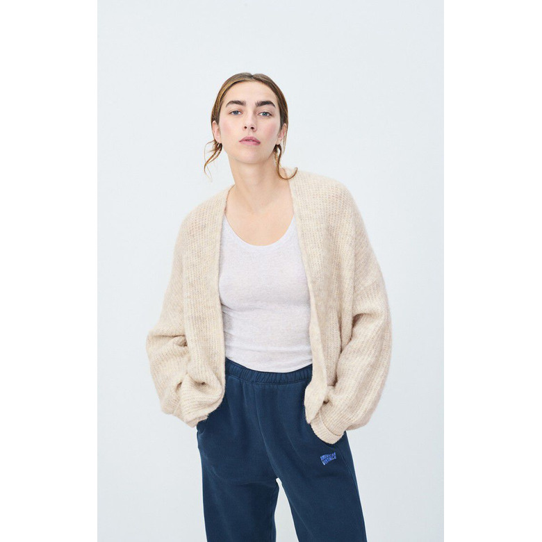 American Vintage strickjacke beige 2