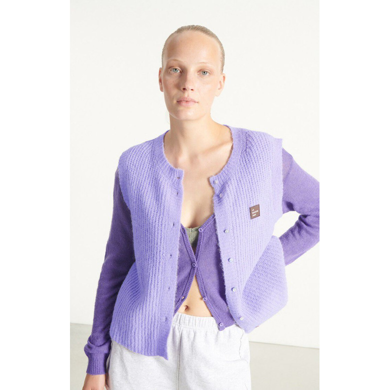 American Vintage strickjacke violett 2