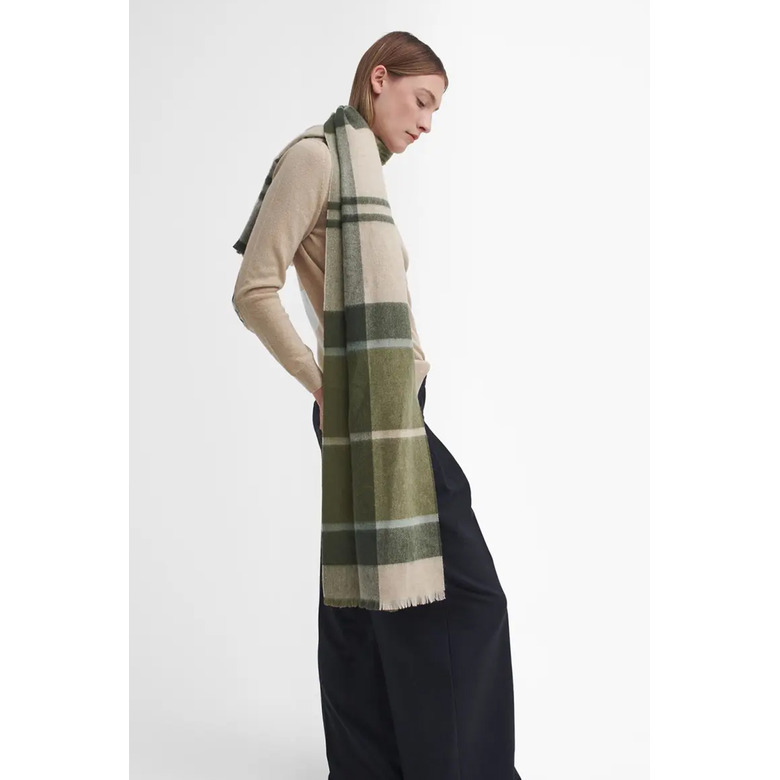 Barbour echarpe vert 2