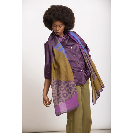 Gigue echarpe violet