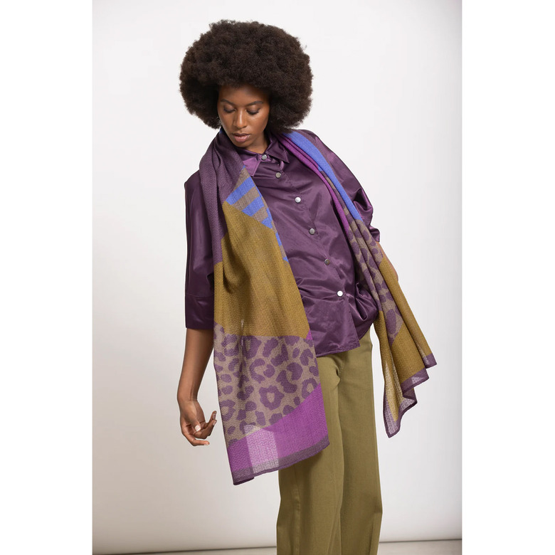 Gigue echarpe violet 2