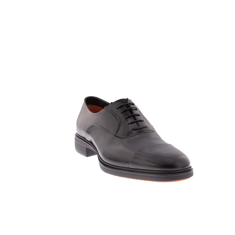 Santoni schnürschuhe schwarz 2