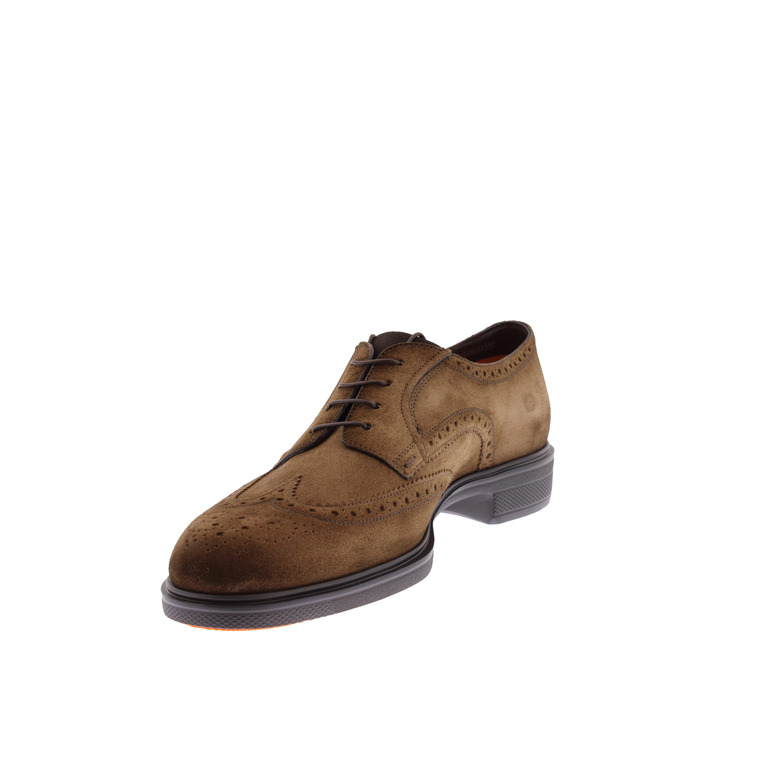 Santoni schnürschuhe braun 3