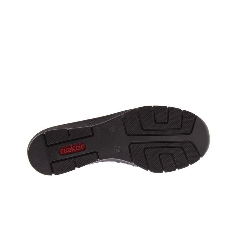 Rieker mokassins & halbschuhe schwarz 5
