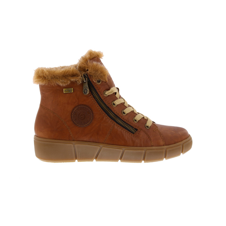 Remonte hohe schuhe cognac