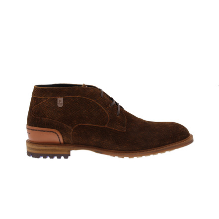 Floris Van Bommel veterschoenen cognac