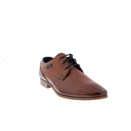 Bugattishoes veterschoenen cognac
