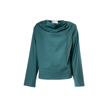 Nathalie Vleeschouwer chemisier vert