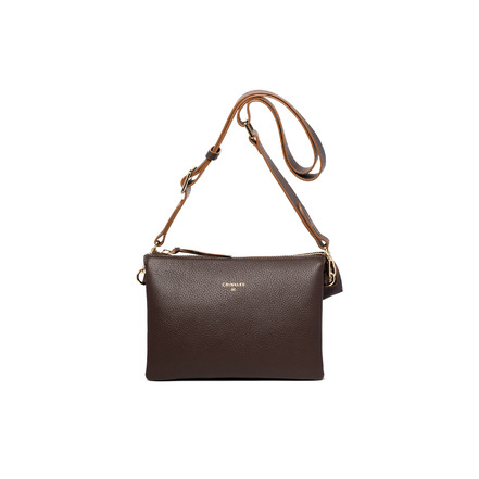 Crinkles Sibel crossbody bruin