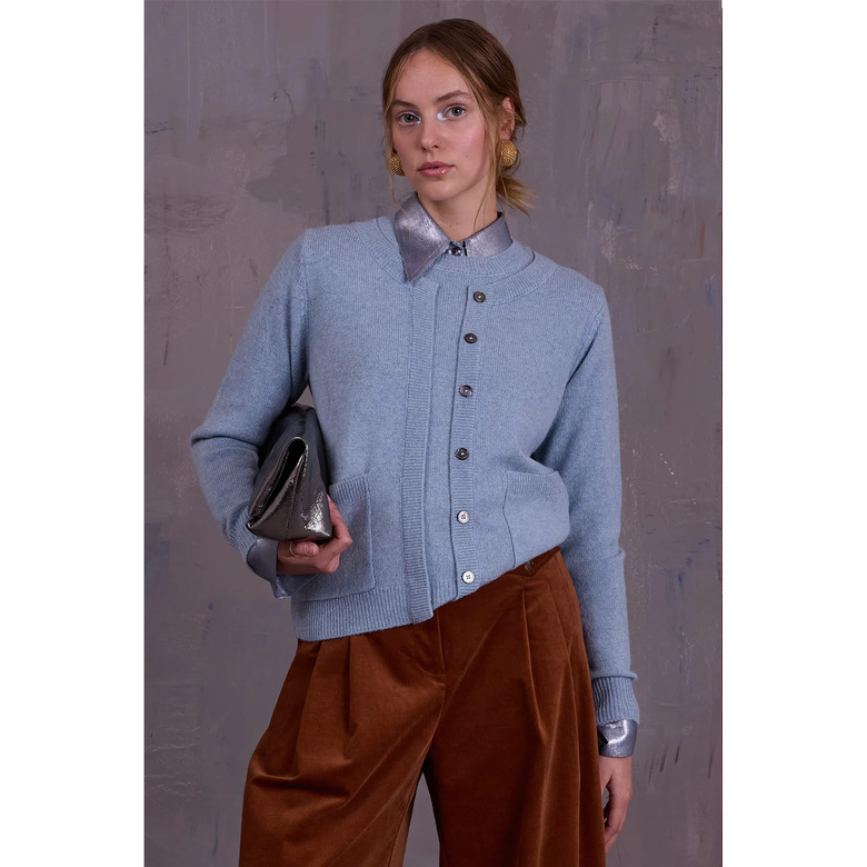 Nathalie Vleeschouwer cardigan blue 2