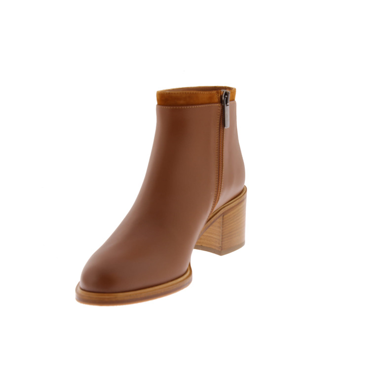 Atelier Content ankle boots cognac 3