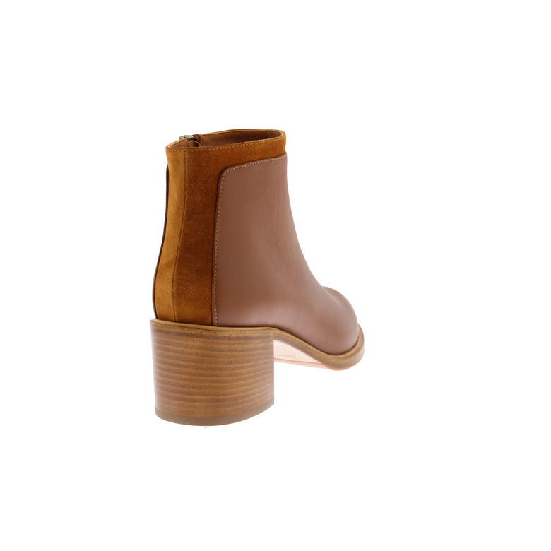 Atelier Content ankle boots cognac 4
