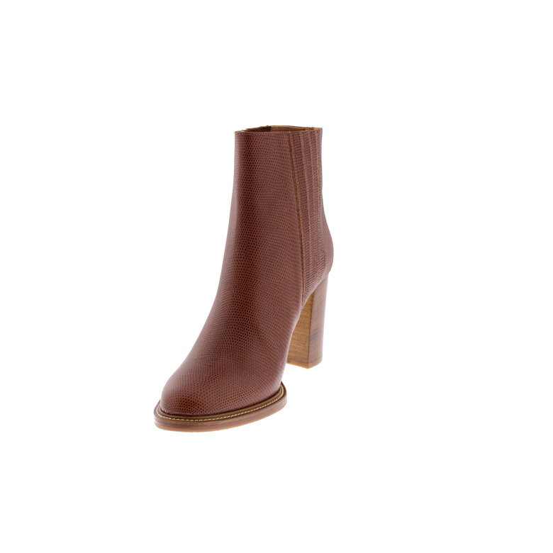 Atelier Content ankle boots cognac 3