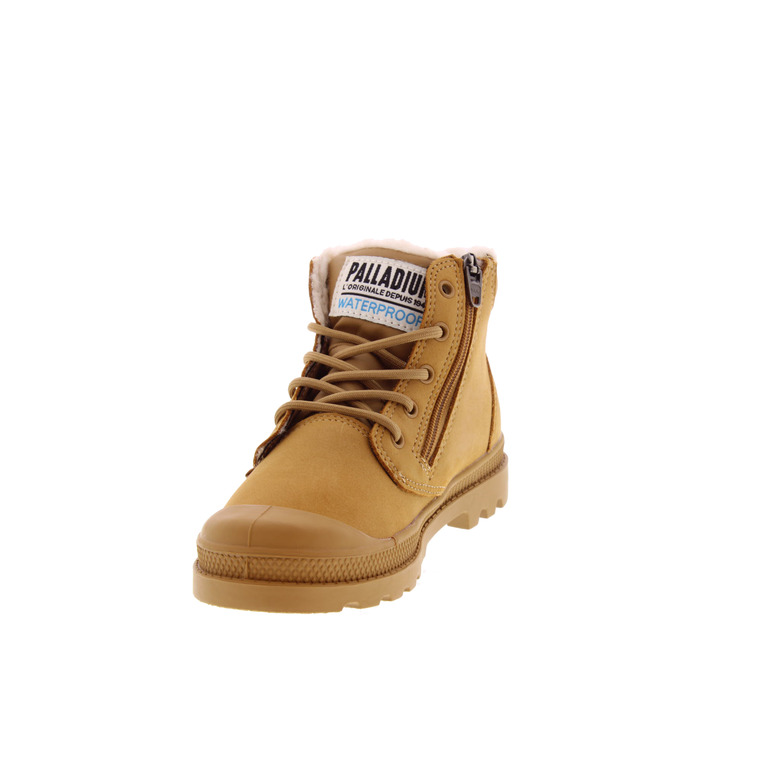 Palladium hoge schoenen camel 3