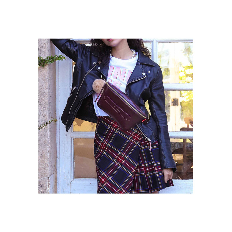 Marie Martens sac bandoulière bordeaux 3