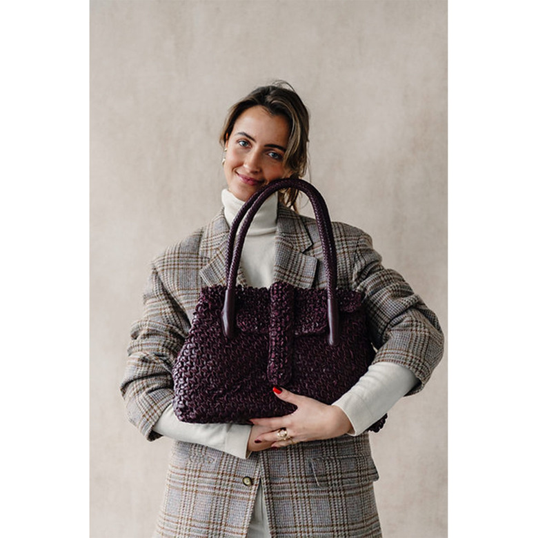 Allan K handbag bordeaux 4