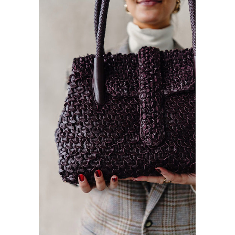 Allan K handbag bordeaux 5