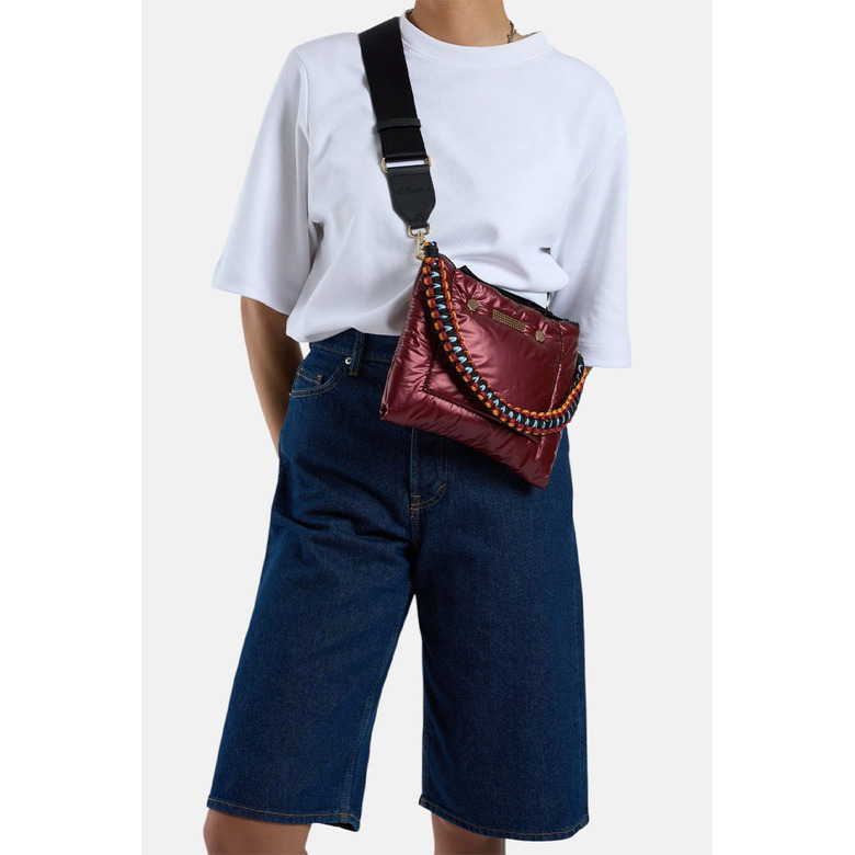 Clio Goldbrenner sac bandoulière bordeaux 4