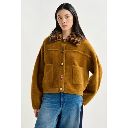 Essentiel cardigan cognac