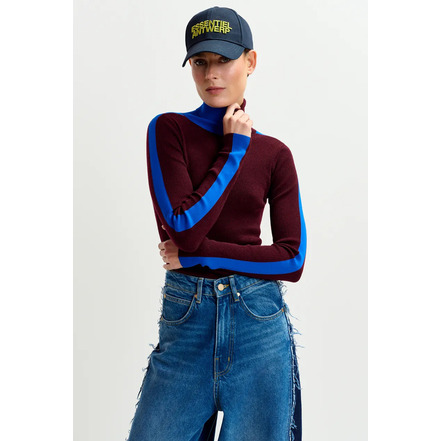 Essentiel pull bordeaux