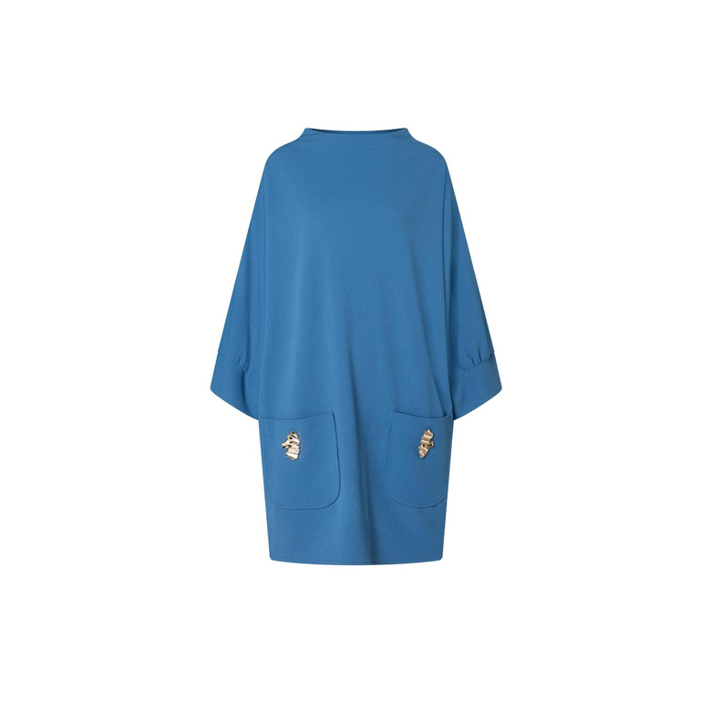 Ana Alcazar robe bleu