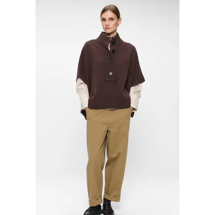 Zenggi poncho brown