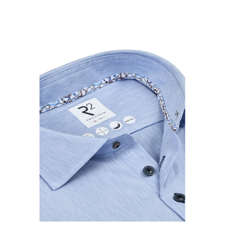 R2 Amsterdam hemd blauw 2