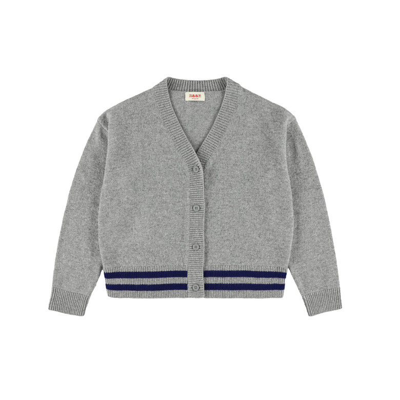 M& cardigan grijs 1