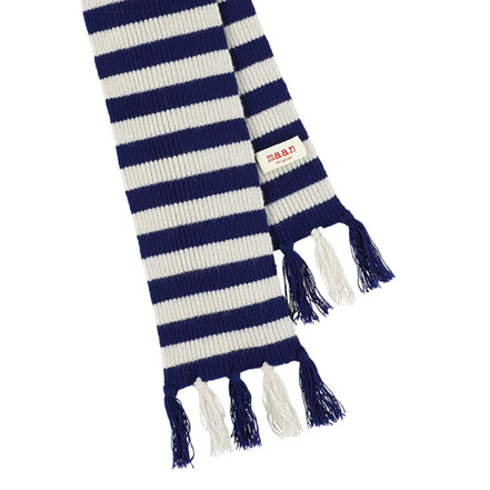 M& scarf blue