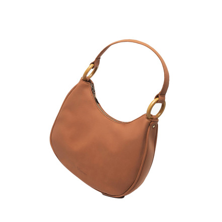 Woomen Vegan schultertasche braun