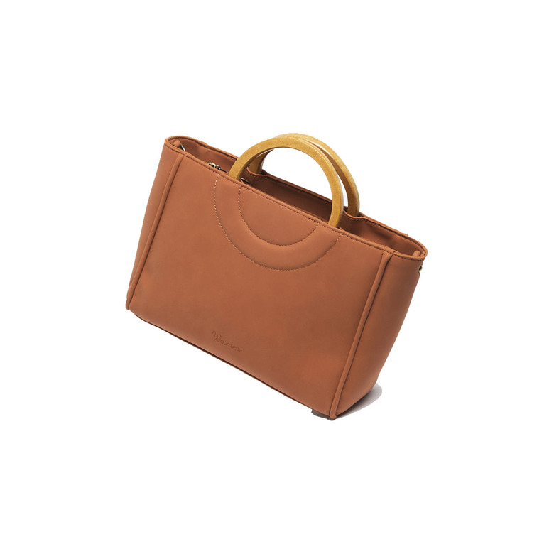 Woomen Vegan handtasche braun 2