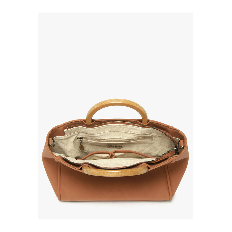 Woomen Vegan handtasche braun 3