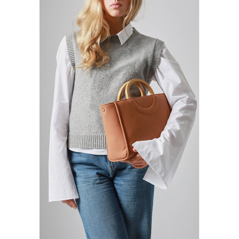 Woomen Vegan handtasche braun 4