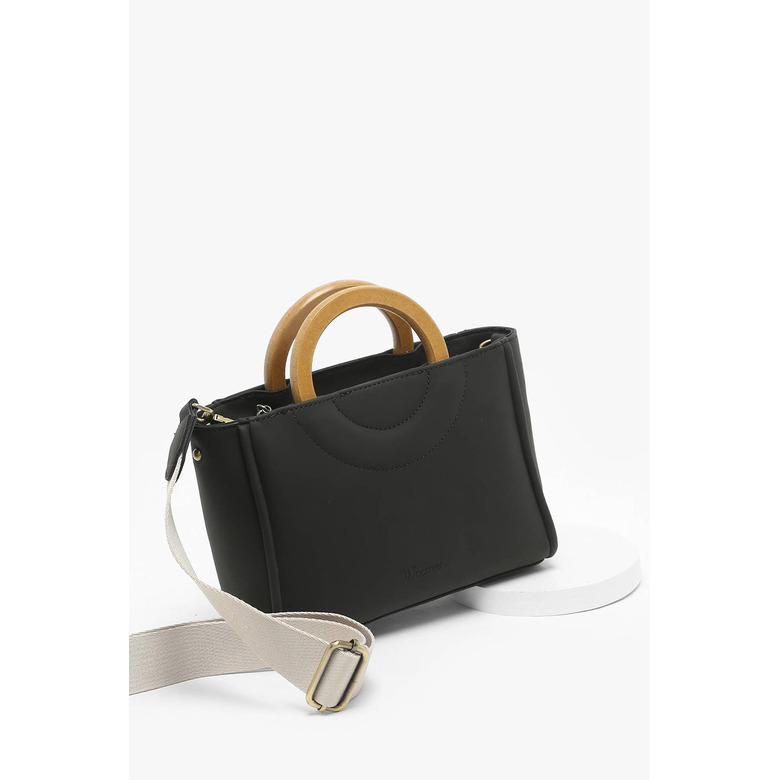 Woomen Vegan handtasche schwarz 2