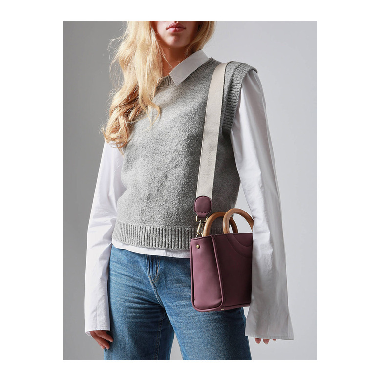 Woomen Vegan handtasche lila 4