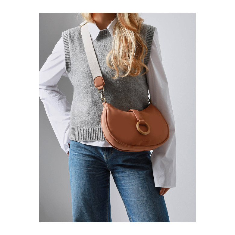 Woomen Vegan crossbody brown 4