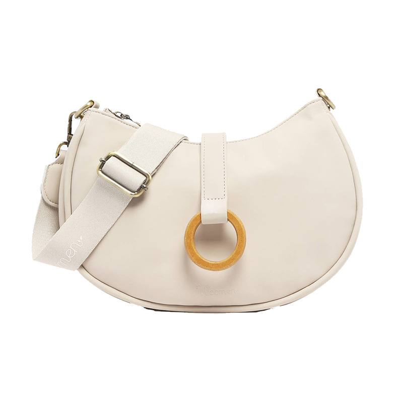 Woomen Vegan crossbody ecru