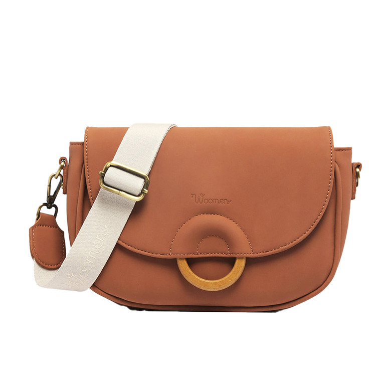 Woomen Vegan crossbody brown