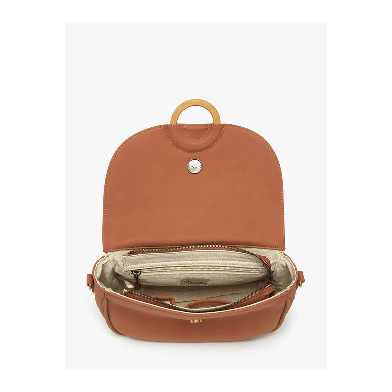 Woomen Vegan crossbody brown 3