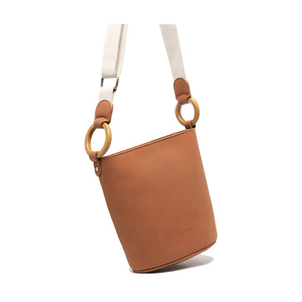 Woomen Vegan schultertasche braun