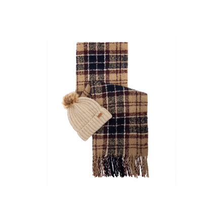 Barbour mütze beige