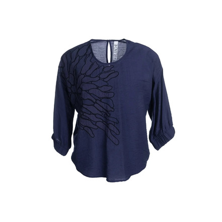Dame Blanche bluse blau
