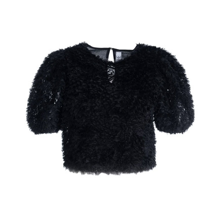 Dame Blanche bluse schwarz