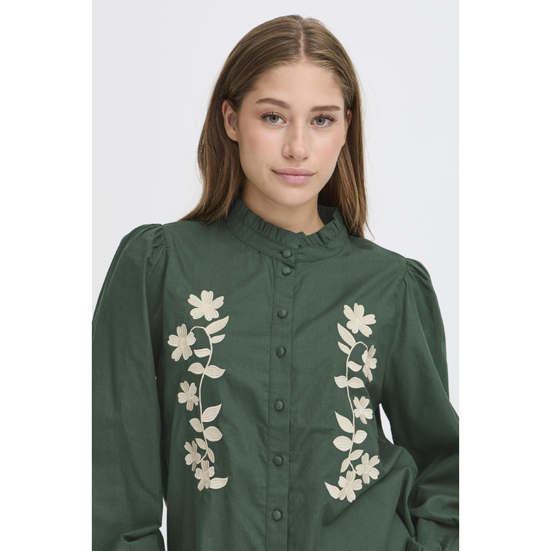 Ichi blouse green 2