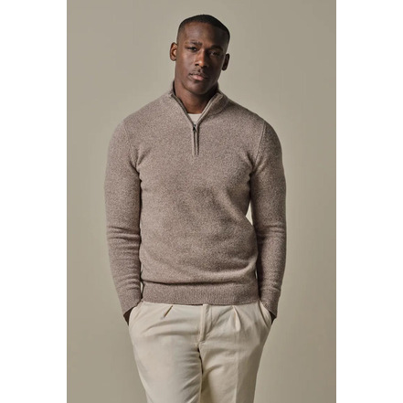 Profuomo sweater lightbrown