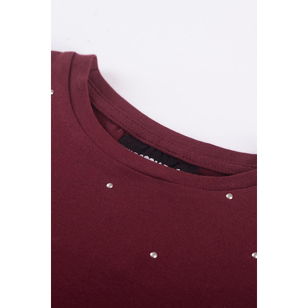 Someone Junior Meisjes t-shirt bordeaux