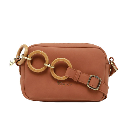 Woomen Vegan crossbody bruin