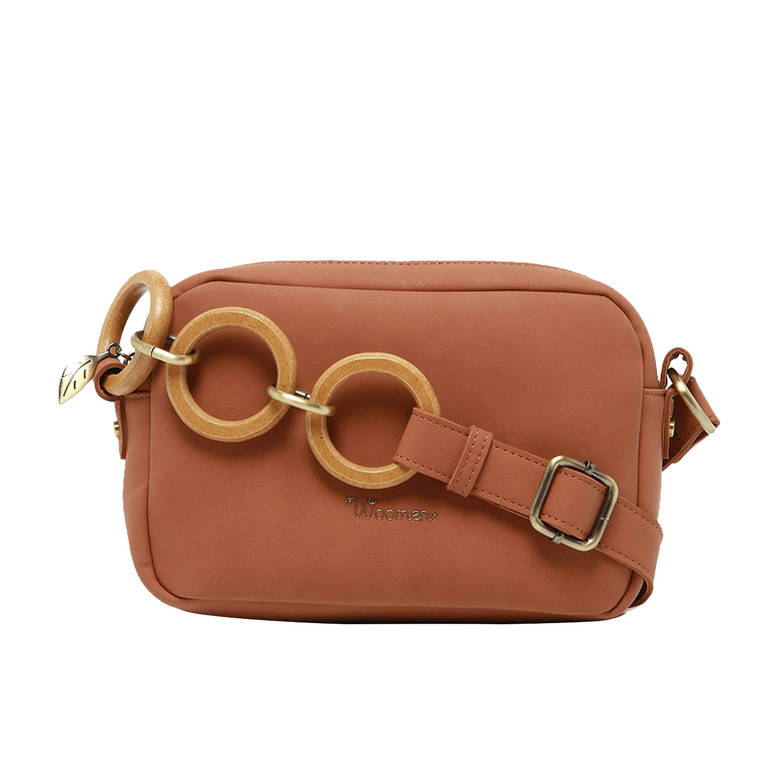 Woomen Vegan crossbody brown