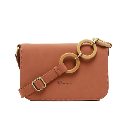 Woomen Vegan crossbody bruin