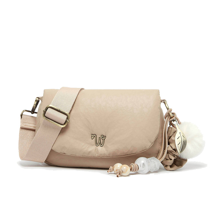 Woomen Vegan crossbody lightbrown